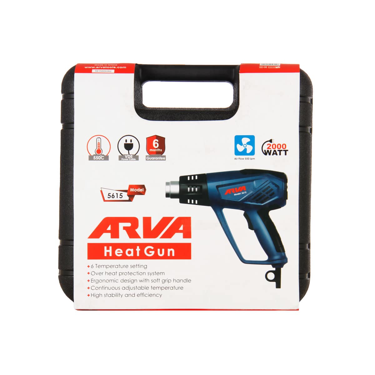 heat-gun-model-5615-4 سشوار صنعتی آروا ARVA مدل ۵۶۱۵