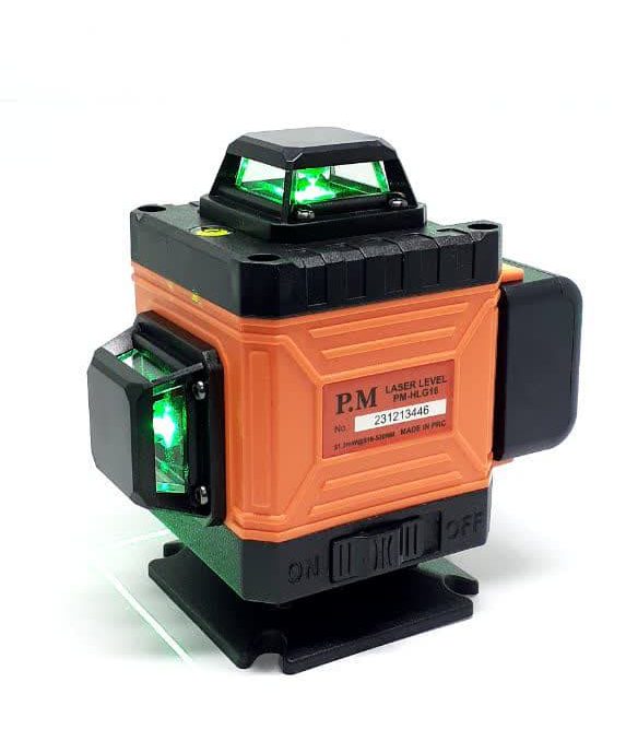 تراز لیزری سه بعدی چهار خط پی ام PM مدل PM-HLG16