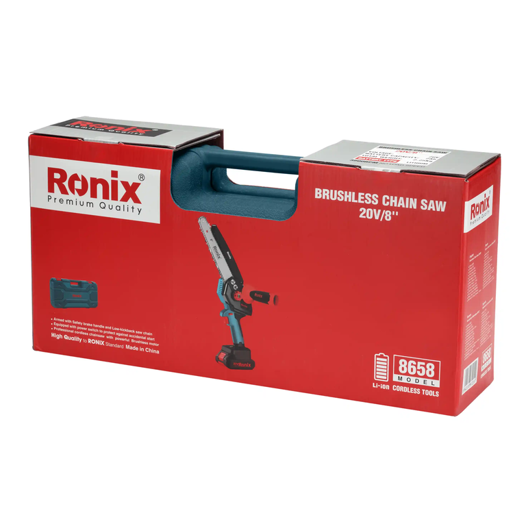 original-638989191995698163 اره زنجیری شارژی رونیکس RONIX مدل RH-8658 سایز ۲۰ سانت