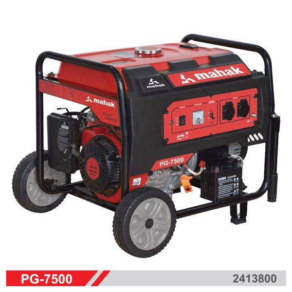 ژنراتور برق بنزینی محک مدل PG-7500 | توان 7.5 کیلووات