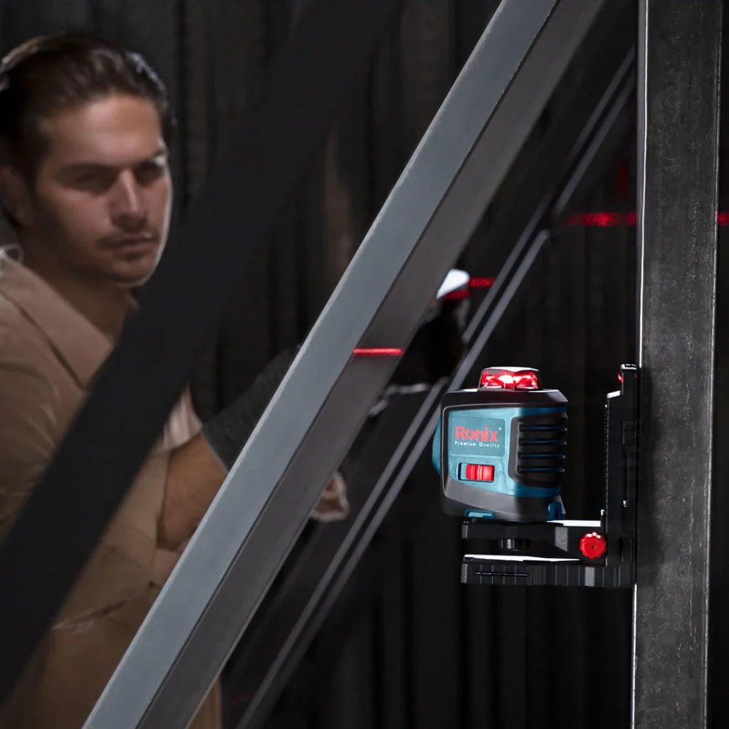 تراز لیزری رونیکس مدل RH-9504 دو خط ۳۶۰ درجه